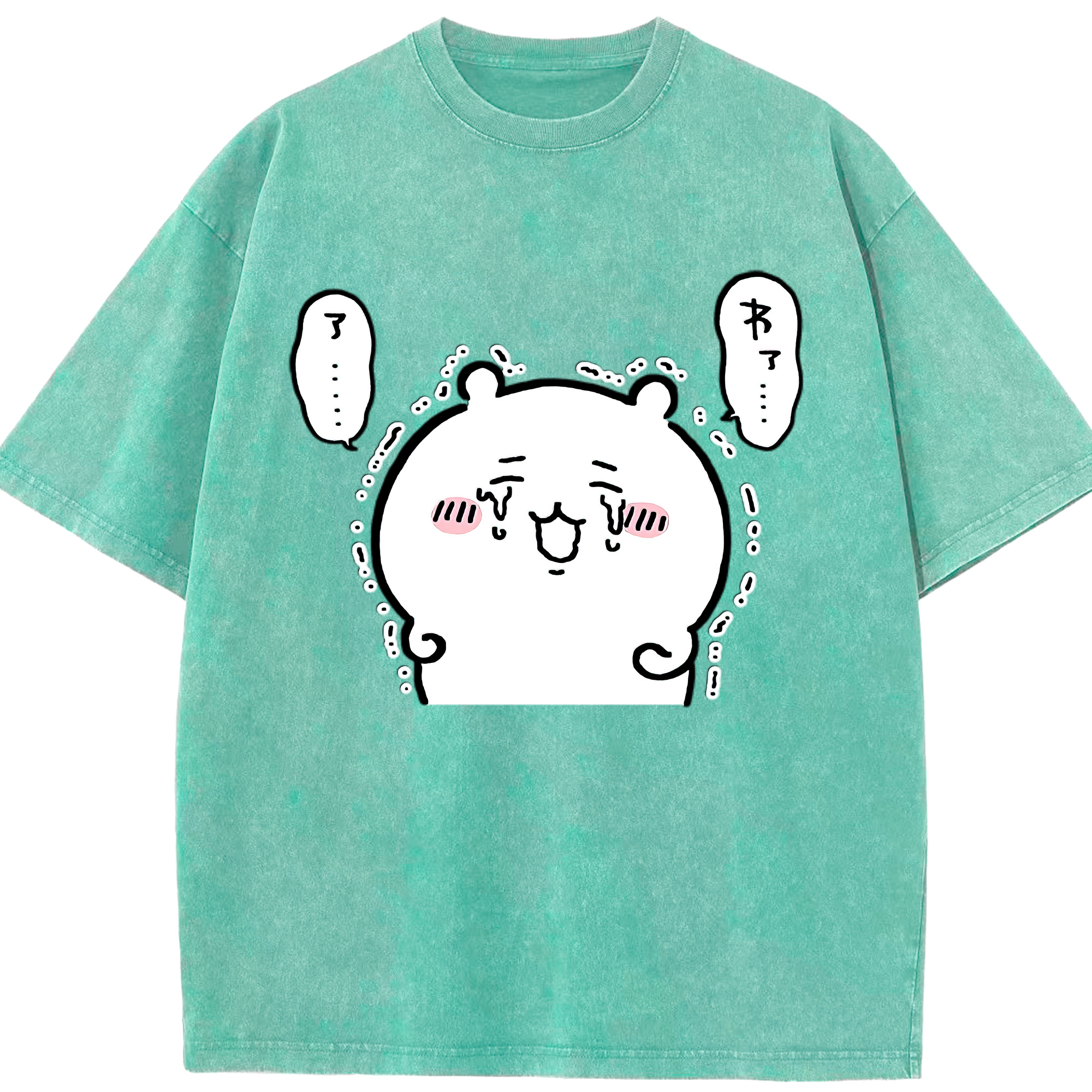 （画像用） ちいかわ ちいかわ Chii-kawa chiikawa 綿100% ヴィンテージ風 半袖Tシャツ（フロントプリント）